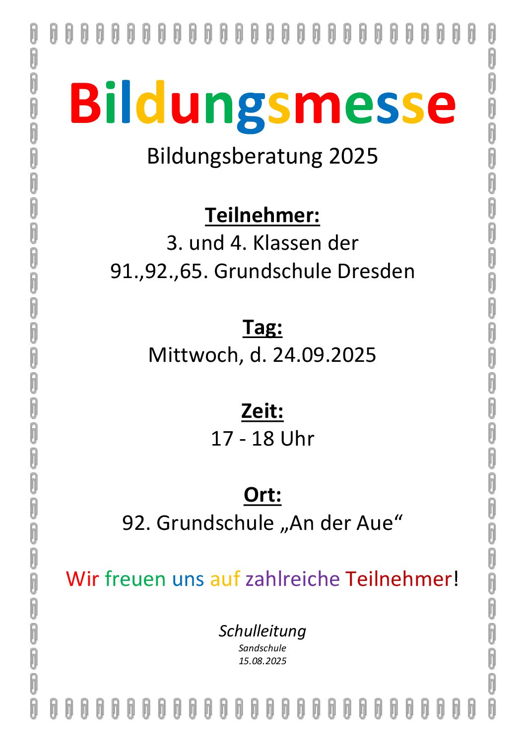 Bildungsmesse 2025