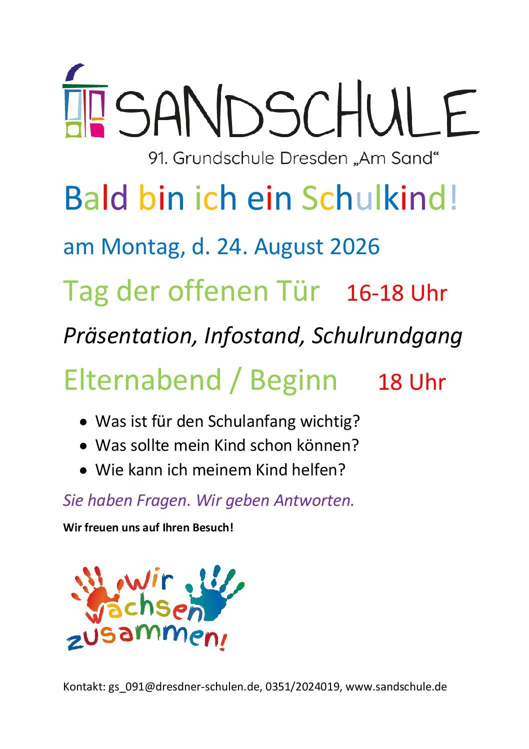 Tag der offenen Tür 2026 – kommen Sie gern vorbei!